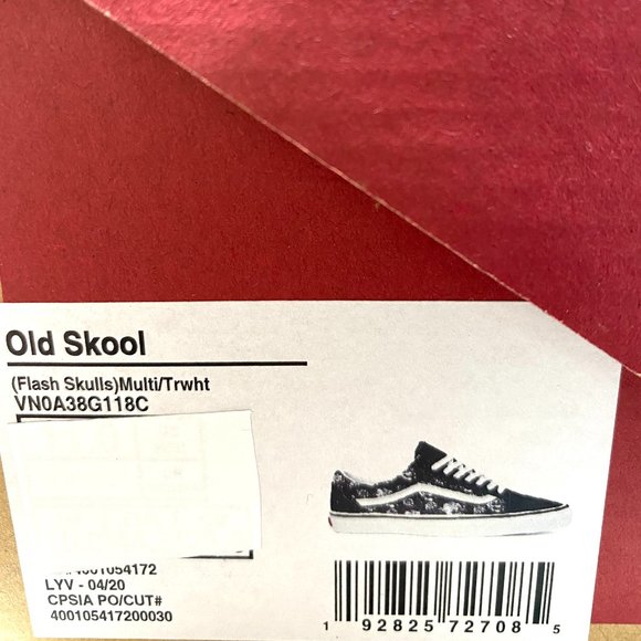 VANS Old Skool Flash Skulls Multi Black Casual Sneakers Women Size VN0A38G118C - Picture 9 of 10